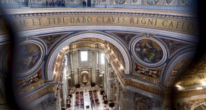 Climbing St Peter's dome in the Vatican