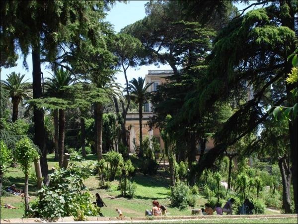 Villa Celimontana park in Rome