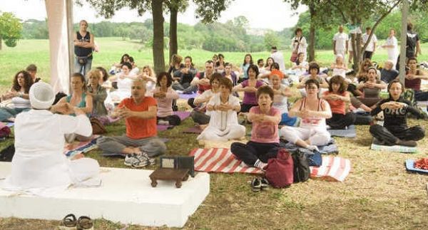 Yoga festival in Rome