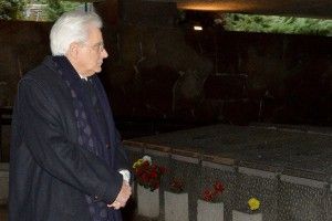 President Mattarella visits to Fosse Ardeatine