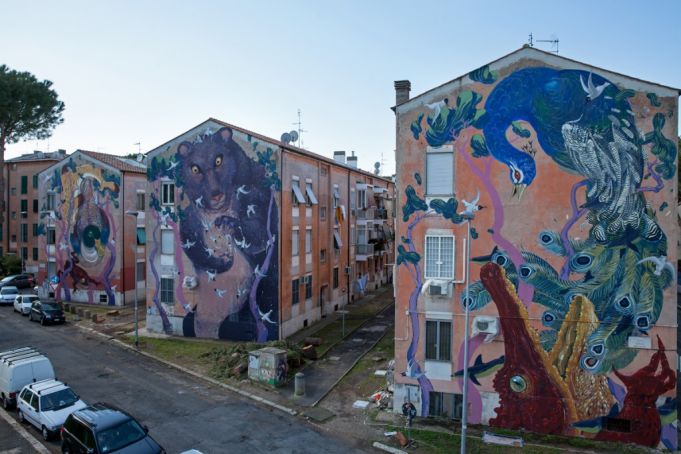 Hitnes murals for SanBa in S. Basilio