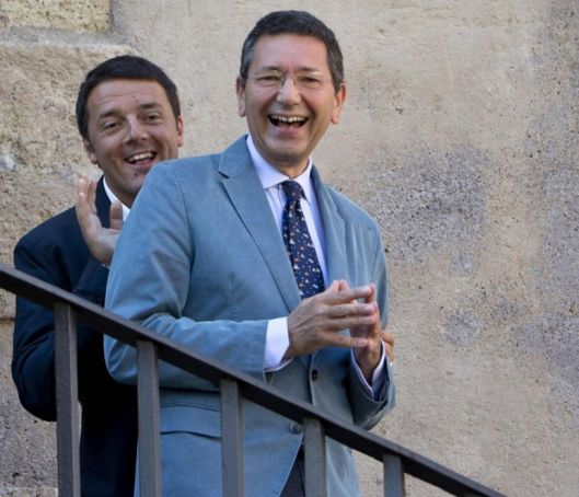 Matteo Renzi and Ignazio Marino