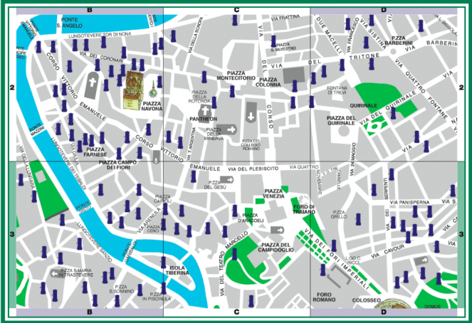 Nasoni Map in Rome