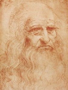 Leonardo's only self portrait.