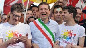 Rome's mayor at the 2014 parade.