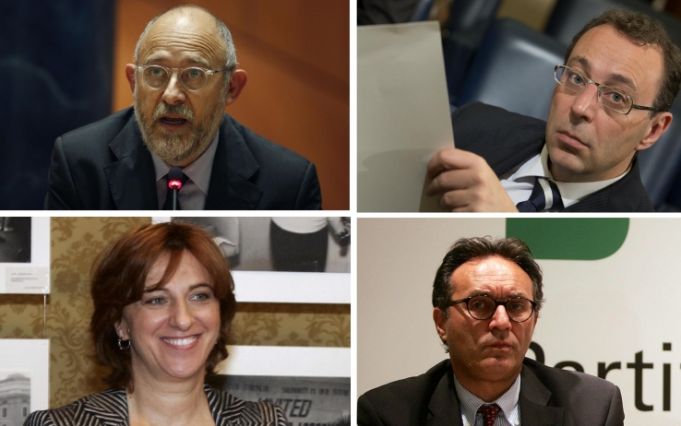 Photo caption: Clockwise from left: the four new councillors: Marco Rossi Doria, Stefano Esposito, Marco Causi and Luigina Di Liegro. 