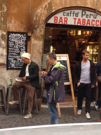 Jude Law at Bar Perù, Rome