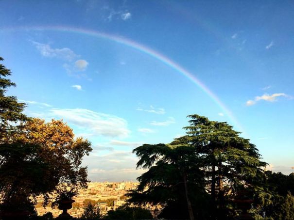 Rainbow over Rome