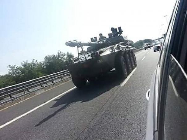Armored vehicle on the GRA