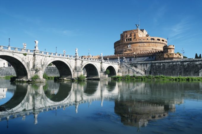 Castel Sant’Angelo, Ponte Sant’Angelo and River Tiber