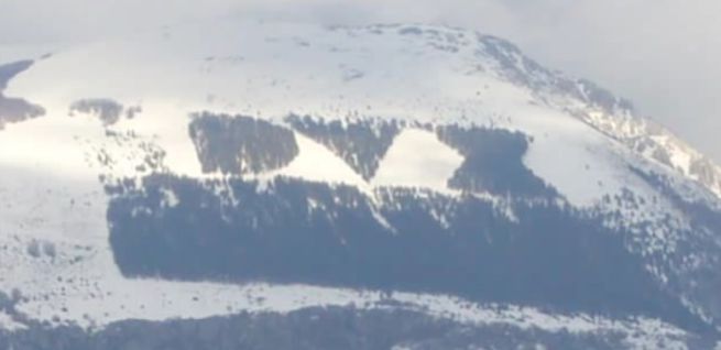 Snow brings back "DUX" on Monte Giano