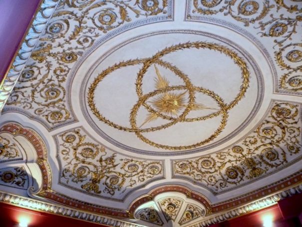 Baroque master Borromini decorated the ceilings of Palazzo Falconieri.