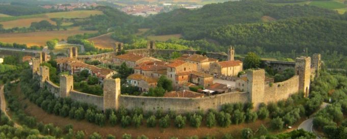 Monteriggioni is a short drive from San Gimignano.