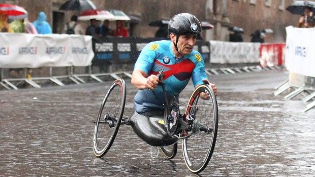 Alex Zanardi. Photo Corriere dello Sport.