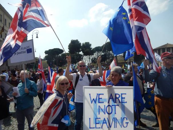 British in Italy (BiI) took part in the March for Europe in Rome on 25 March.