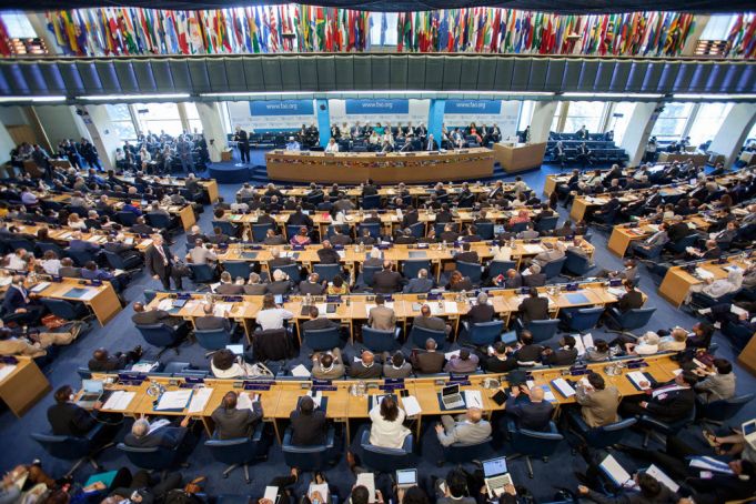 Plenary Hall at FAO.