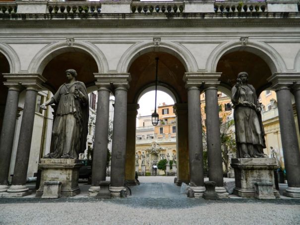 The 16th-century Palazzo Borghese houses the embassy of Spain to Italy.