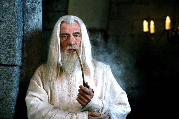 Ian McKellen as Gandolf in Lord of the Rings