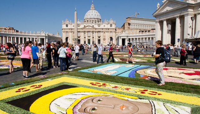 infiorata rome 29 june