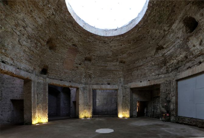 The Octagonal Room with its open eye.