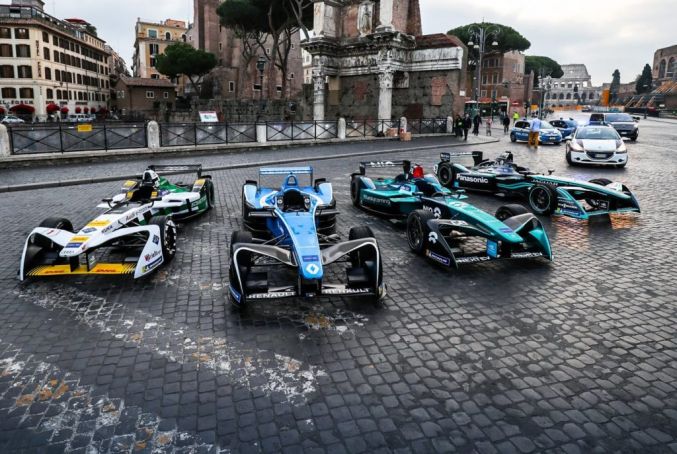 Formula E race in Rome