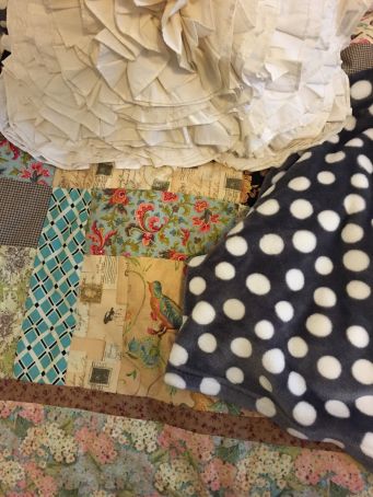 Lot of twin bedding and other household items