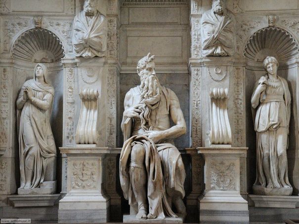 Michelangelo's statue of Moses in Rome