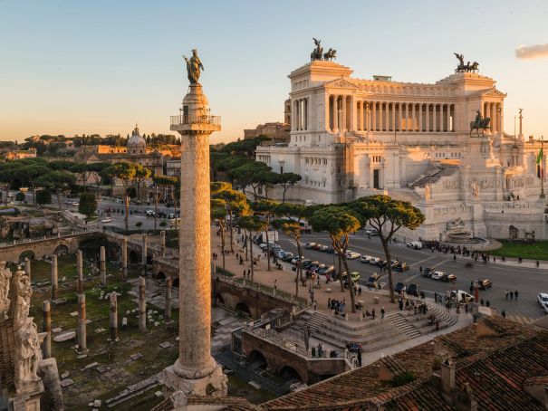 Trajan's Column comes to life in Rome