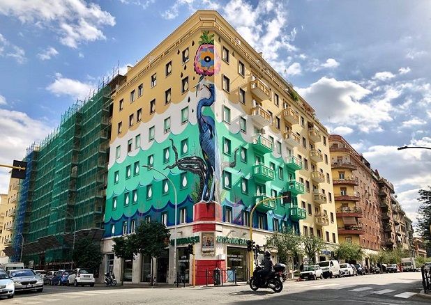 Rome unveils Europe's largest eco-friendly mural