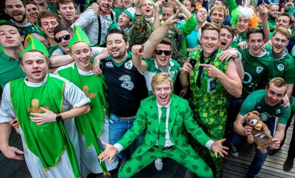 Irish rugby fans in Rome for Six Nations