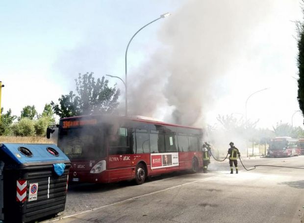 Two more Rome buses catch fire