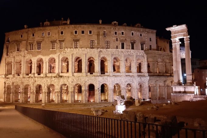 Rome lights up Theatre of Marcellus