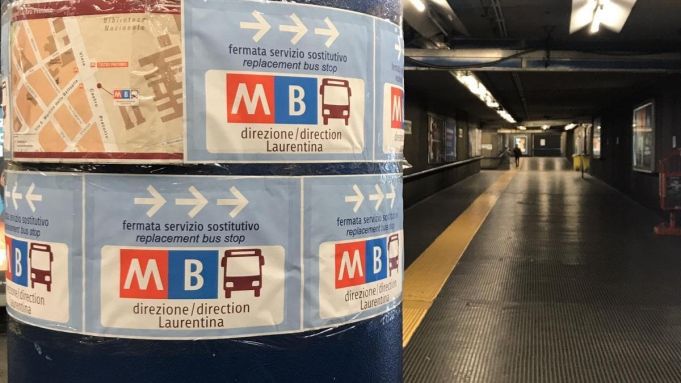 Rome: Metro B to close early and at weekends