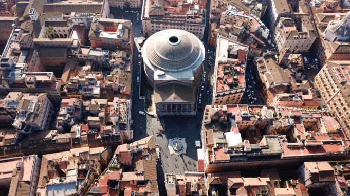 Aerial view of the Pantheon