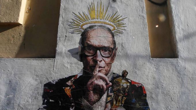 Rome: Morricone street art in Trastevere