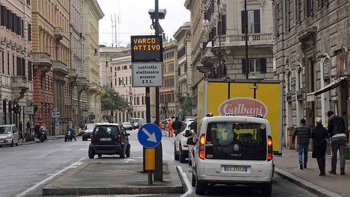 Rome's limited traffic zone turns active again