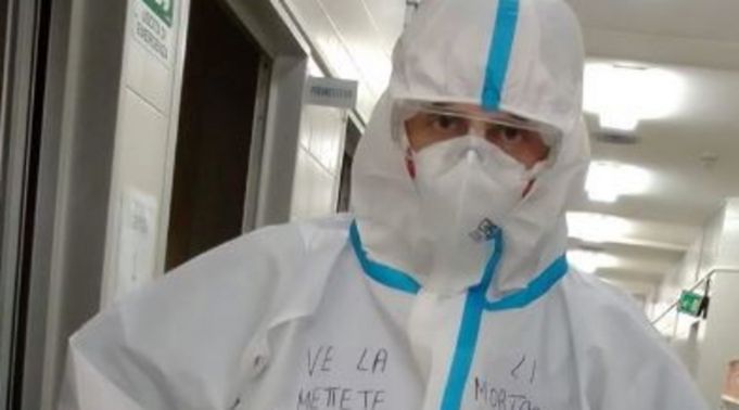 Italy: Rome nurse rages against covid-19 deniers