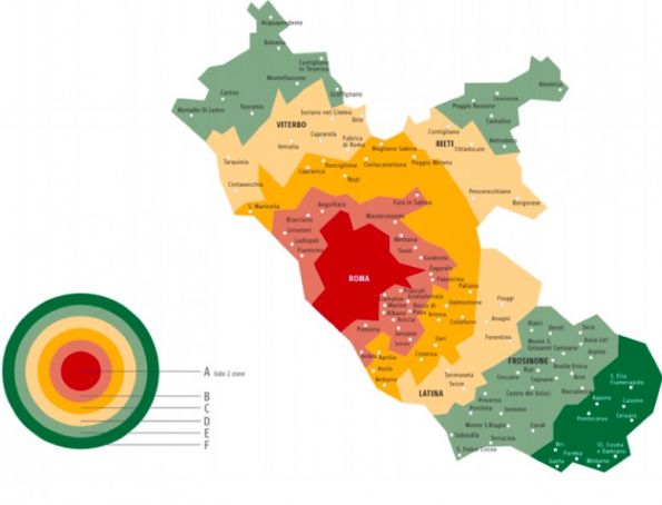 Cotral buses areas