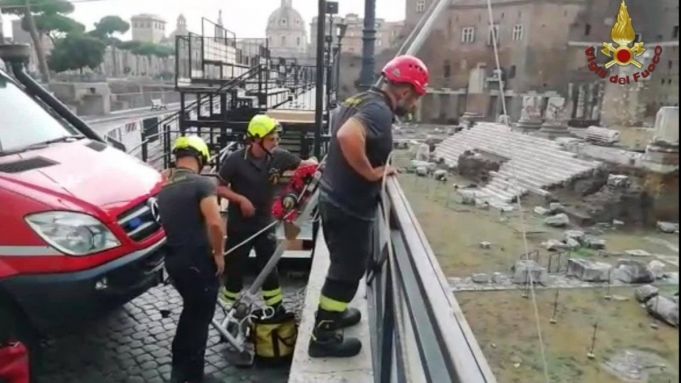 Rome: Tourist rescued after falling into Forum of Augustus