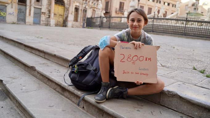 Romeo's Big Journey Home: 10-year-old boy walks from Palermo to London to see his granny