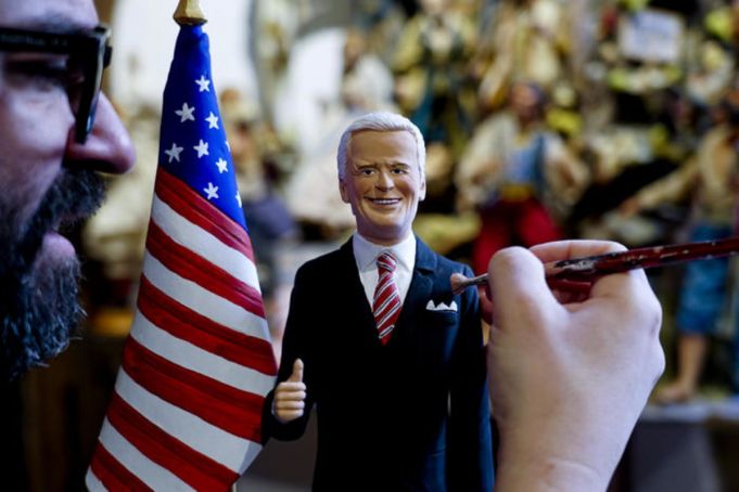 Italy: Joe Biden pops up in Naples Christmas crib