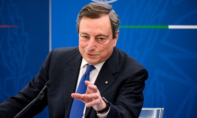 Mario Draghi works as Italy's prime minister for free