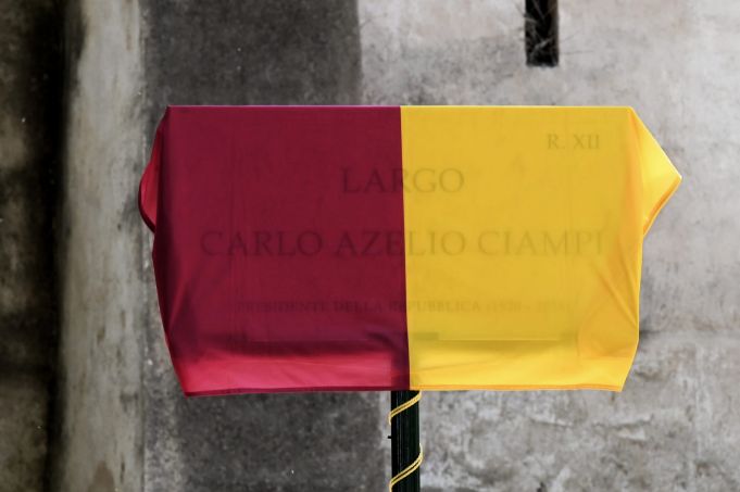 Rome ceremony to unveil plaque cut short over typo in former Italian president's name