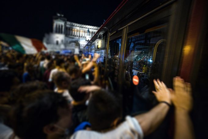 Italy-England: Rome buses stop early for Euro Final