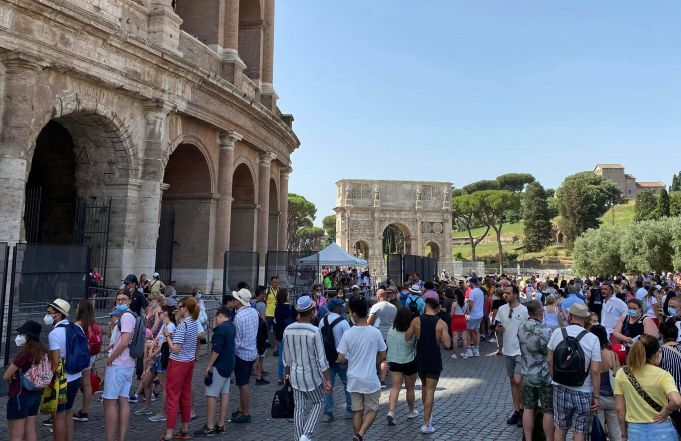 Rome's Colosseum welcomes up to 8,000 tourists a day