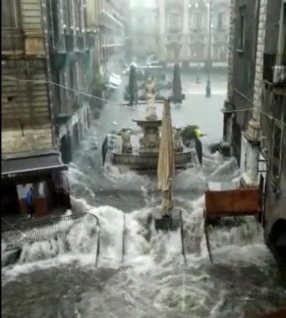 Catania floods: Two dead as streets turn into rivers in Sicilian city