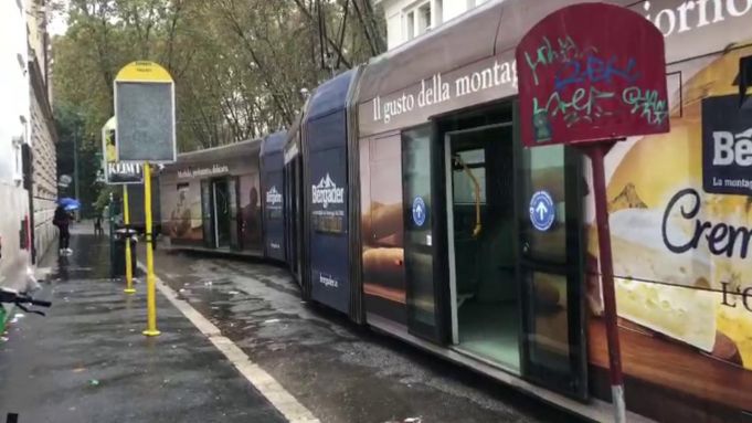 Rome tram derails near Italy's education ministry