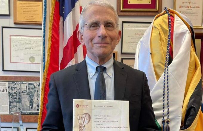 Italy's Sapienza University honours Anthony Fauci