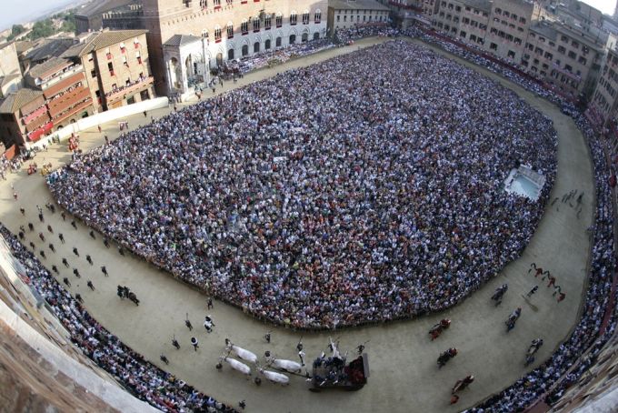 Piazza del Campo for Palio di Siena