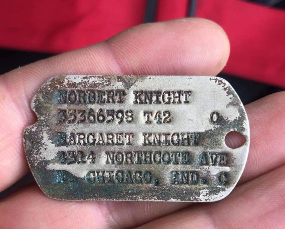 Treasure hunters find American WWII soldier's dog tag on beach in Italy